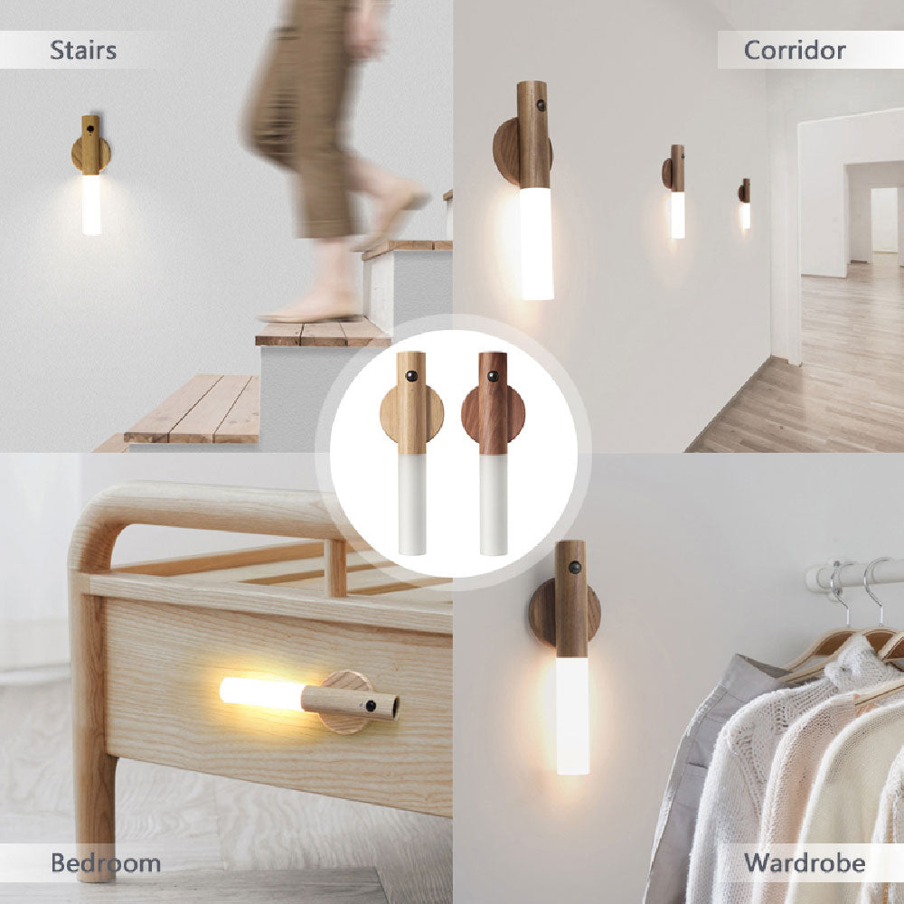 Magnetic Wireless Wood Night Light