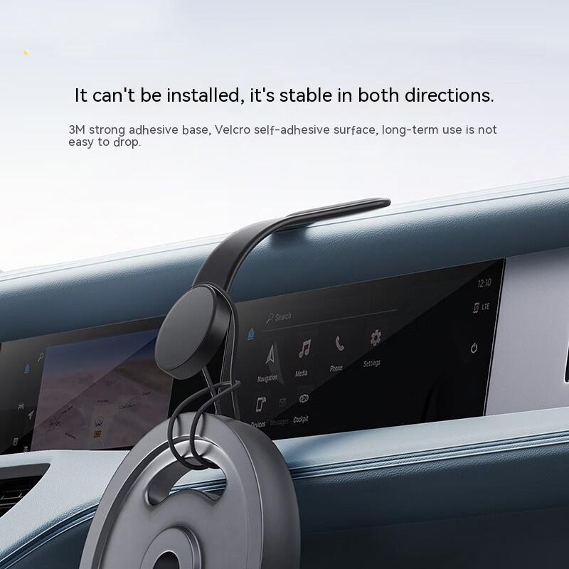 Magnetic Bendable Phone Holder & Wireless Charger 15W Car Dash Mount Compatible With Phone iPhone 12,13,14,15,16,17