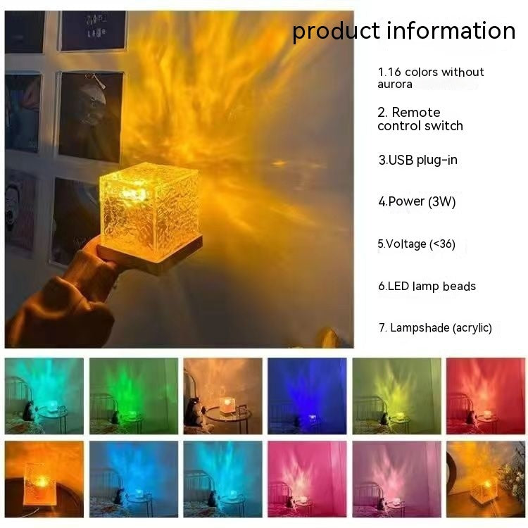 16 Color Crystal Tesseract Lamp