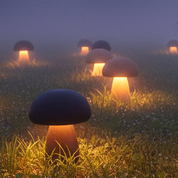 Wooden Mushroom LED Night Light