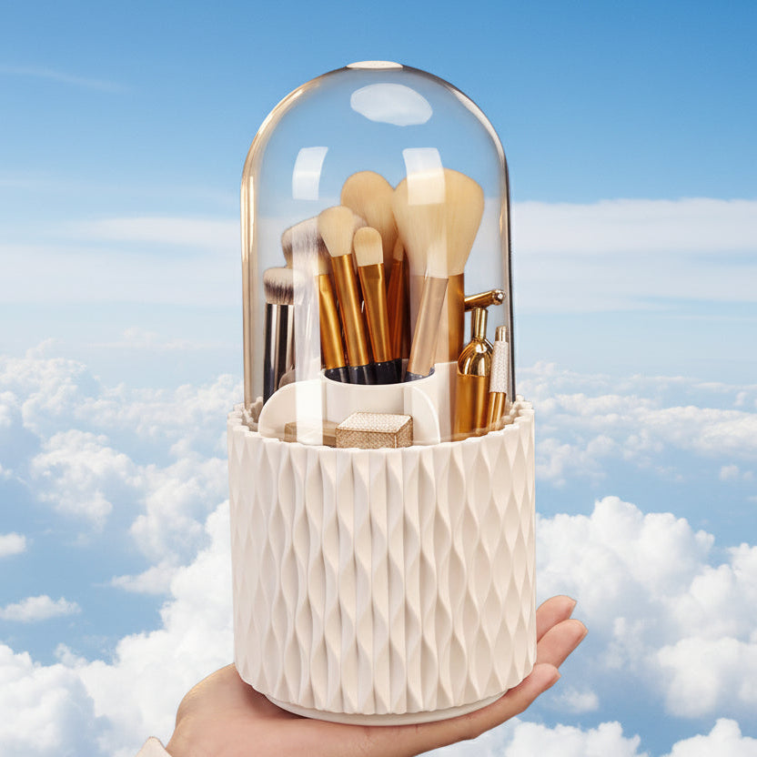 360 Rotating Makeup Brush Storage